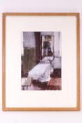 Cecil Jospe ARWS (1928-2004) Studio bed, watercolour, signed lower right,