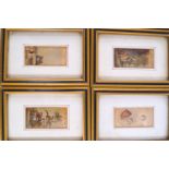 A group of ten framed Le Blond matchbox style prints depicting various subjects,