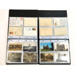 Two postcard albums, Abbeys,