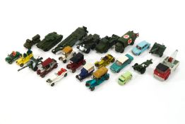 A group of mainly Military DInky toys, to include 651 Centurion tank,