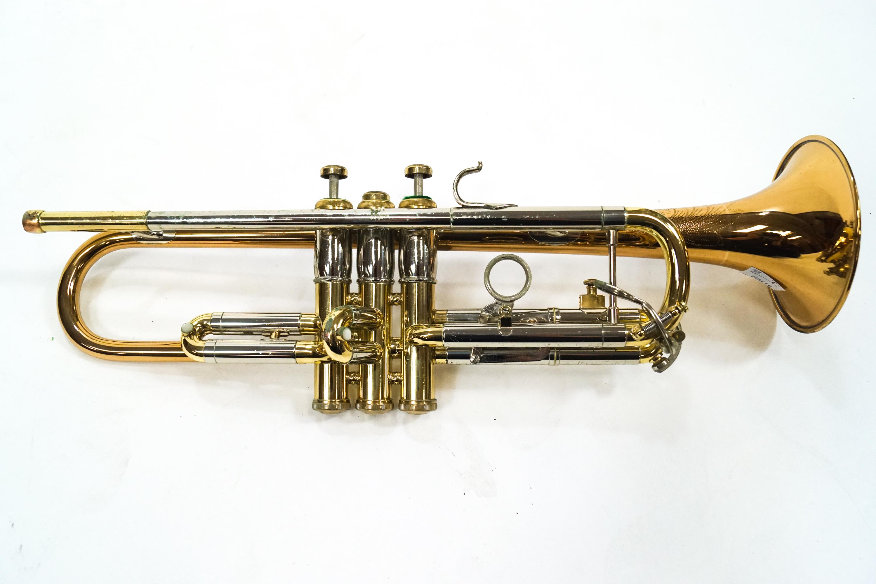 An Olds trumpet, in original case, with three mutes, - Image 2 of 3