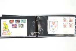 A collection of English First Day Covers, in album,