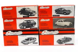 Six Somerville cars, all Saab models,