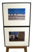 Harry Callahan (American 1912 - 1999) Morrocan coast line, and street scene, photographs, a pair,