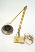 A Herbert Terry cream anglepoise lamp,