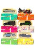 A collection of boxed Rio cars,