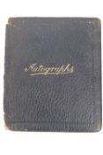 A World War I and 1920's Autograph album, containing sketches,