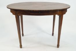 A George III mahogany centre table,