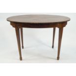 A George III mahogany centre table,