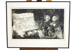 Corlaisier, 'At the Theatre', etching, signed and dated '90 lower left, EA,