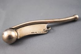 A white metal Boatswain's whistle marked Sterling Tiffany and co,