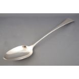 An 'Old English' pattern silver stuffing/basting spoon, London 1791, 30cm long,