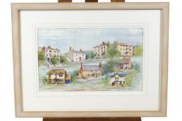 John Grant, Dorset Dwellings, watercolour, signed lower right,