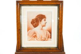 W Foster, Portrait of Lady, pastel, signed and dated 1894 lower left,
