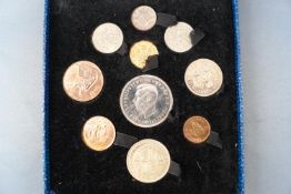 An assortment of coins to celebrate the festival of Britain 1951,