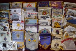 A large quantity of 'Lions Club' badges and pennants