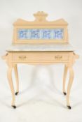 An Edwardian painted wash stand,