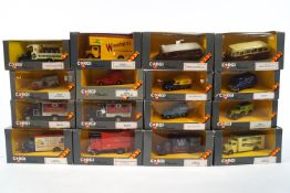 A group of sixteen boxed Corgi classics and vans,