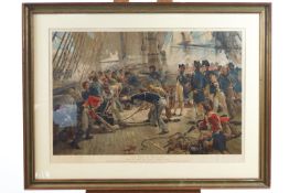 Printed by Orford Smith, after Overend, 'The Hero of Trafalgar',chromolithograph,