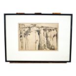 Maurice Achenes, Pont de la Tournelle, Paris, etching, signed in pencil and numbered 7/100, 17.