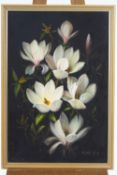 Vestey Rich, Magnolia in Flower, oil on canvas, signed lower right,