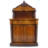 A Victorian mahogany chiffonier,