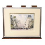 Dennis Page, A Stroll in the Luxembourg Gardens, watercolour, signed lower right,