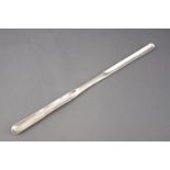 A George III style white metal (un-marked) double ended marrow scoop, 22cm long,