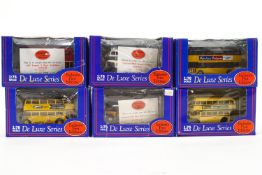 Six boxed exclusive First Editions coaches, including Stevensons 1111DL,