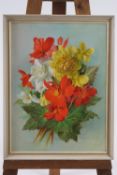 Vestey Rich, Flower study, oil on canvas, signed lower right,