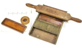 A 19th century Apothecaries brass and mahogany pill maker by Pindar of Bromley,