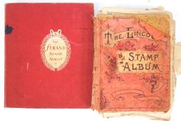A Victorian stamp album and another