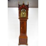 An 18th century mahogany long case clock with movement by Pantenis Higdon of Brewham (FL 1790-1803),