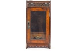 An late Victorian mahogany smoker's cabinet,