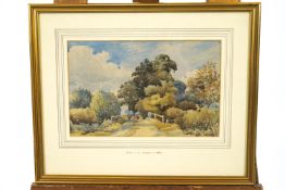 Obadiah Short (1803-1886), View at Thorpe, watercolour,