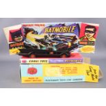 A Corgi 267 Batmobile, boxed and a Dinky 902 Fodin Flat Truck,