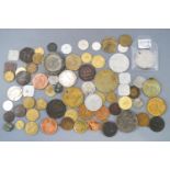 A collection of tokens and medallions (60+),