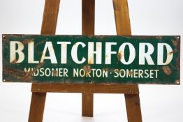 A 'Blatchford' enamel sign,