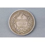 A Wilhelm II New Guinea 1894 five mark coin