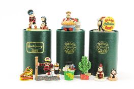 A large collection of Robert Harrop figures in green boxes