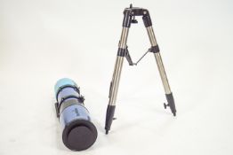 A Sky Watcher telescope with a tripod and an EQ4 refractor mount