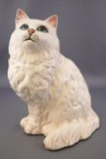 A Beswick 1867 model of a seated white Persian cat,