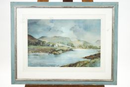 Jill Parker, A Highland landscape, watercolour, signed lower right,