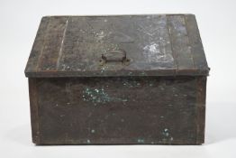 A copper crated log box,
