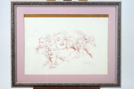 Gordon King, Marilyn Monroe, multi portrait print, signed in pencil and numbered 621/850,