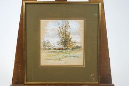 Jacqueline L Rizvi, Pear Tree in a Berkshire orchard, gouache, signed lower left and dated 77, 21.