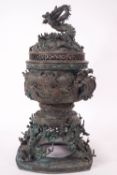 An early bronze Koro of traditional form,