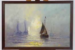 Zeleling, Dutch fishing, oil on canvas,