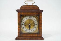 A bracket clock, with Franz Hermle movement, striking on five gongs,