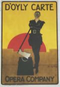 A pair of D'Oyle Carte posters, after Aubley Hardy, un-framed,